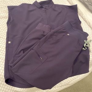 Figs Dark Purple Scrubs